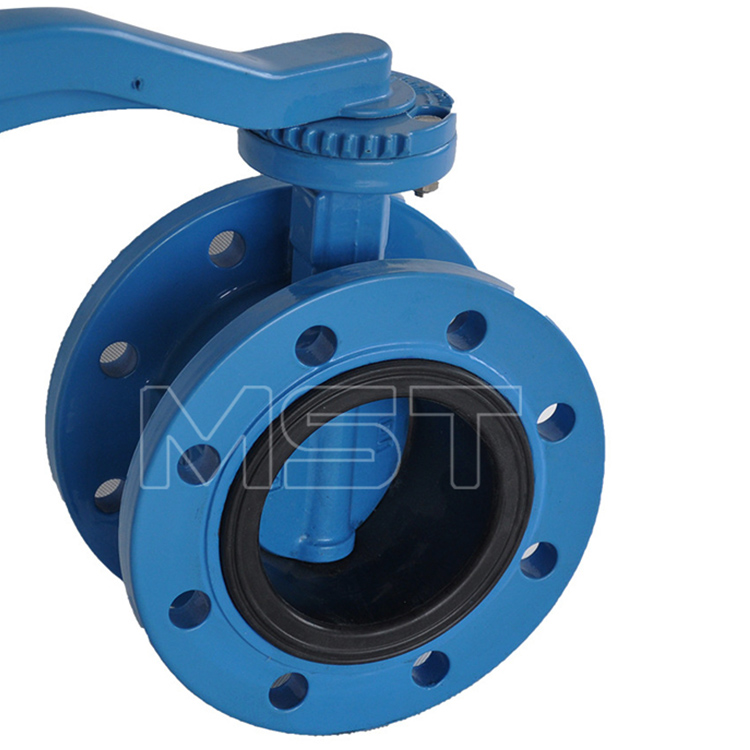 Manu-manong Flanged Butterfly Valve